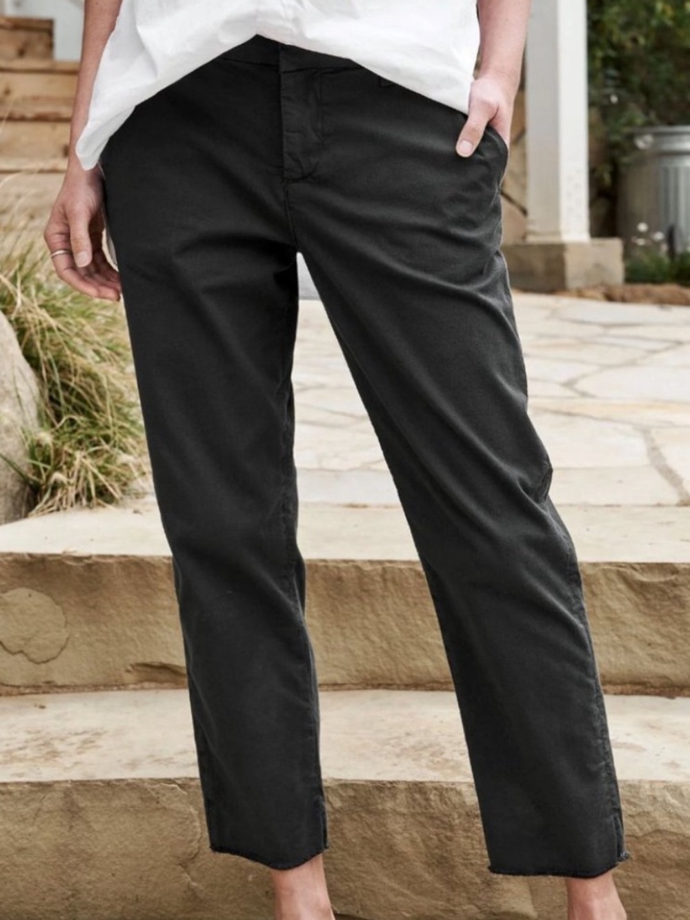 NEW Frank & Eileen Wicklow Pant In Washed Black Size 2